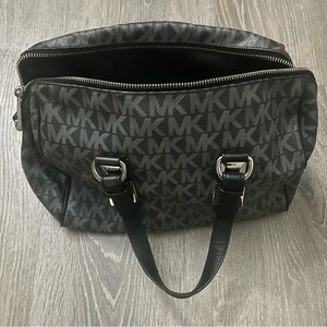 Michael Kors Satchel bag in black with silver-tone hardware